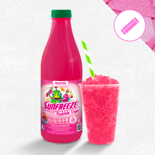 Sirop ultra concentré pour machines à granités et granitas Bubble Gum Master Sunfreeze