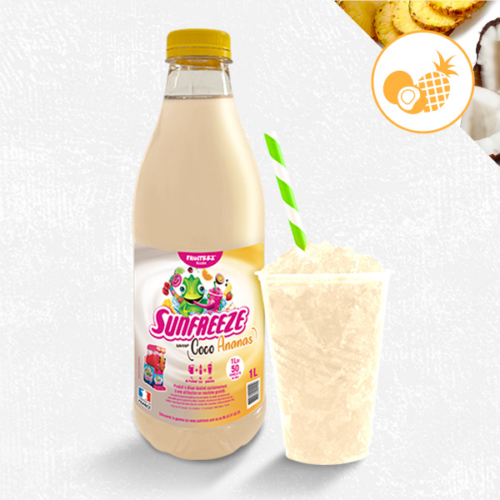 Sirop concentré pour machines à granités et granitas Coco Ananas Fruiteez Sunfreeze