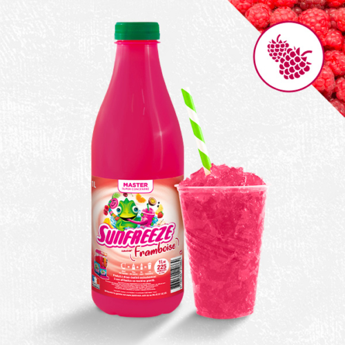 Sirop ultra concentré pour machines à granités et granitas Framboise Master Sunfreeze