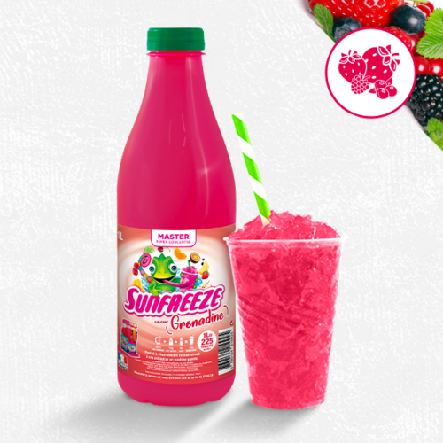 Sirop ultra concentré pour machines à granités et granitas Grenadine Master Sunfreeze