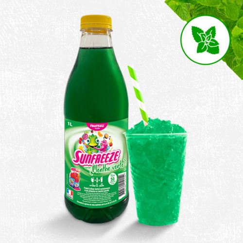 Sirop concentré pour machines à granités et granitas - Menthe Verte - Sunfreeze Fruiteez