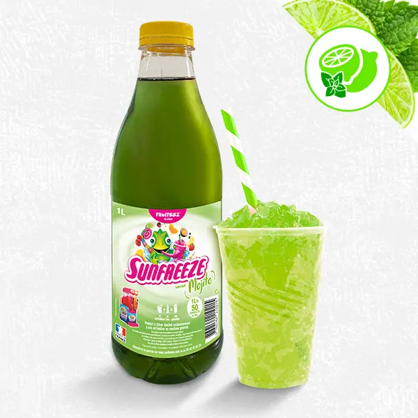 Sirop concentré pour machines à granités et granitas Mojito Fruiteez Sunfreeze
