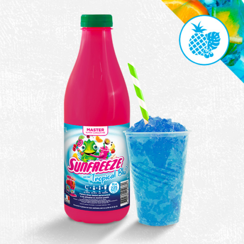 Sirop ultra concentré pour machines à granités et granitas Tropical Blu Master Sunfreeze