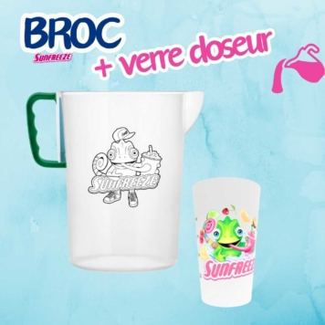 Pack Broc Gradué + Verre Doseur Sunfreeze