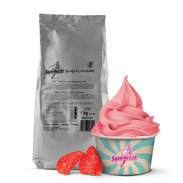 SORBET FRAISE - Mix glace à l'italienne