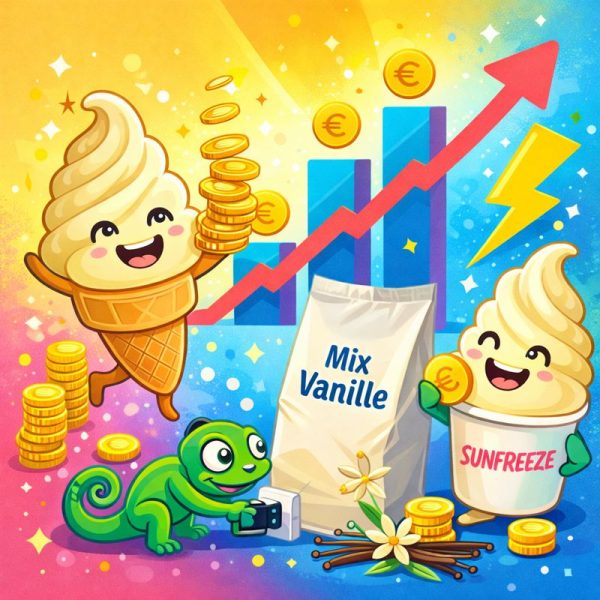 Maximisez vos bénéfices avec la poudre pour glace à l&rsquo;italienne de Sunfreeze : l&rsquo;alliée incontournable des glaciers modernes 🍦